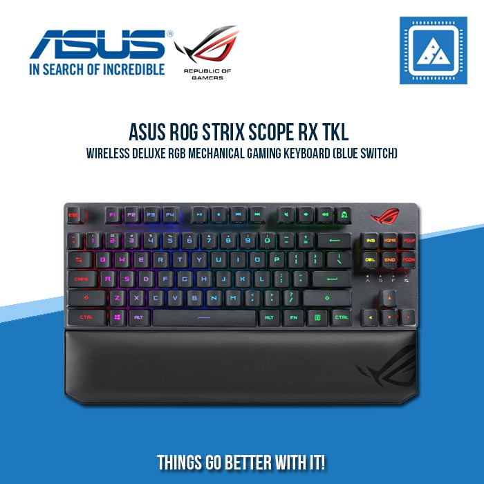 ASUS ROG STRIX SCOPE RX TKL WIRELESS DELUXE RGB MECHANICAL GAMING KEYBOARD ASUS ROG STRIX SCOPE RX TKL WIRELESS DELUXE RGB MECHANICAL GAMING KEYBOARD